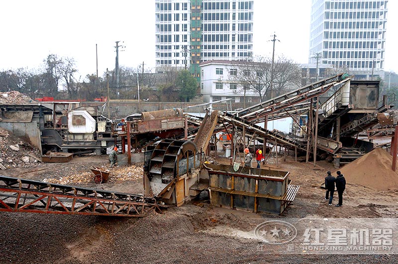 移動建筑垃圾處理生產現場 移動建筑垃圾處理生產現場
